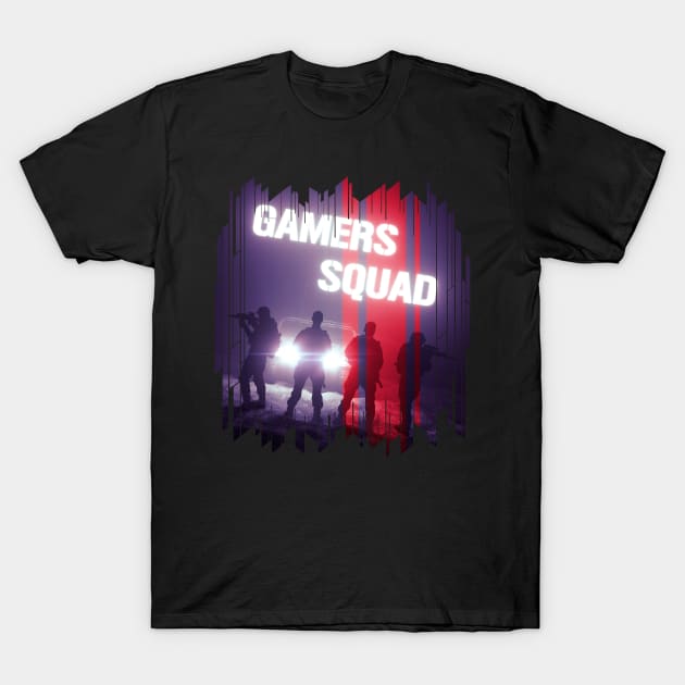 Gamers Squad T-Shirt by Tarasevi4